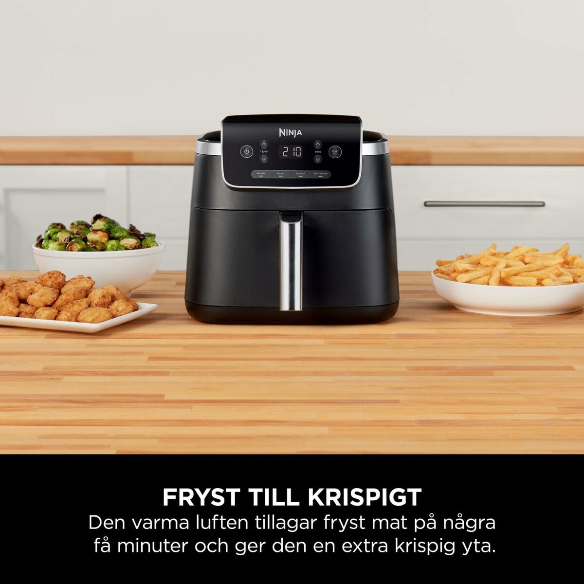 Heißluftfritteuse NINJA AF140EU Schwarz 1750 W 4,7 L