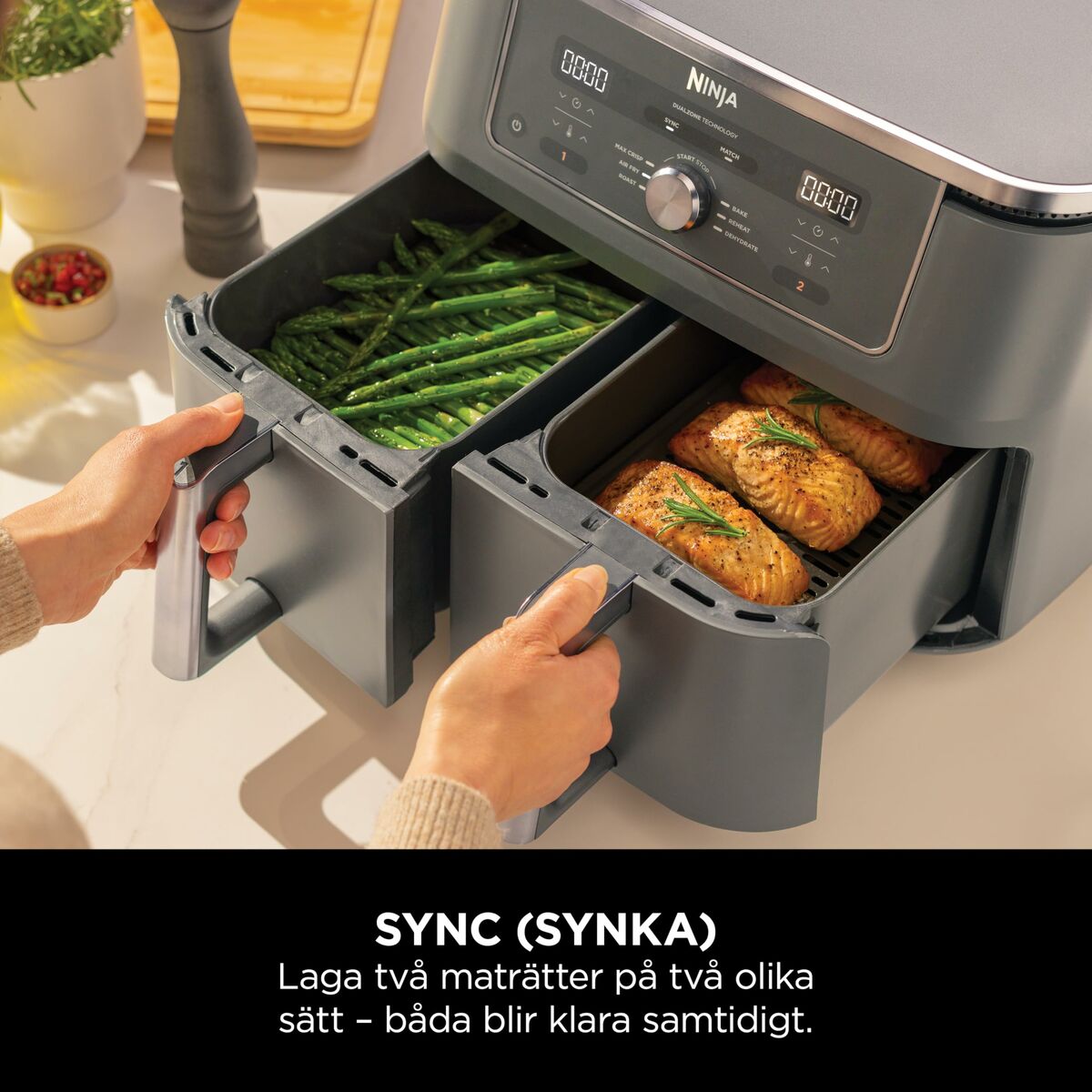 Heißluftfritteuse NINJA DZ400EU Grau 2470 w 4 Kg 9,5 L