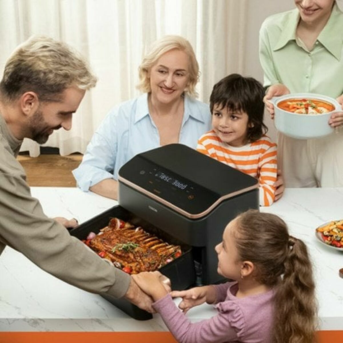 Heißluftfritteuse Cosori 10 L Silberfarben Metallic