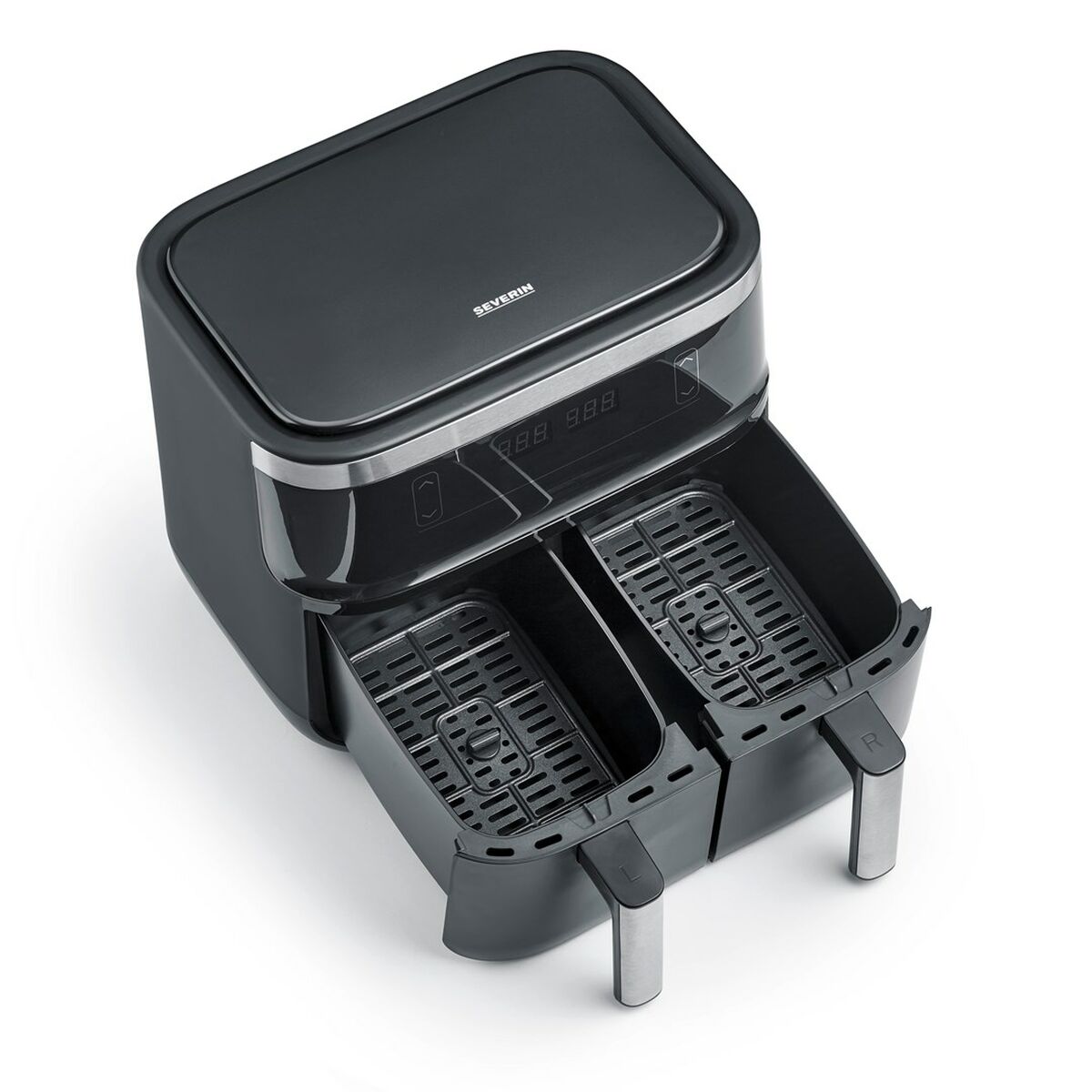 Heißluftfritteuse Severin FR 2453 Schwarz Silberfarben 2850 W