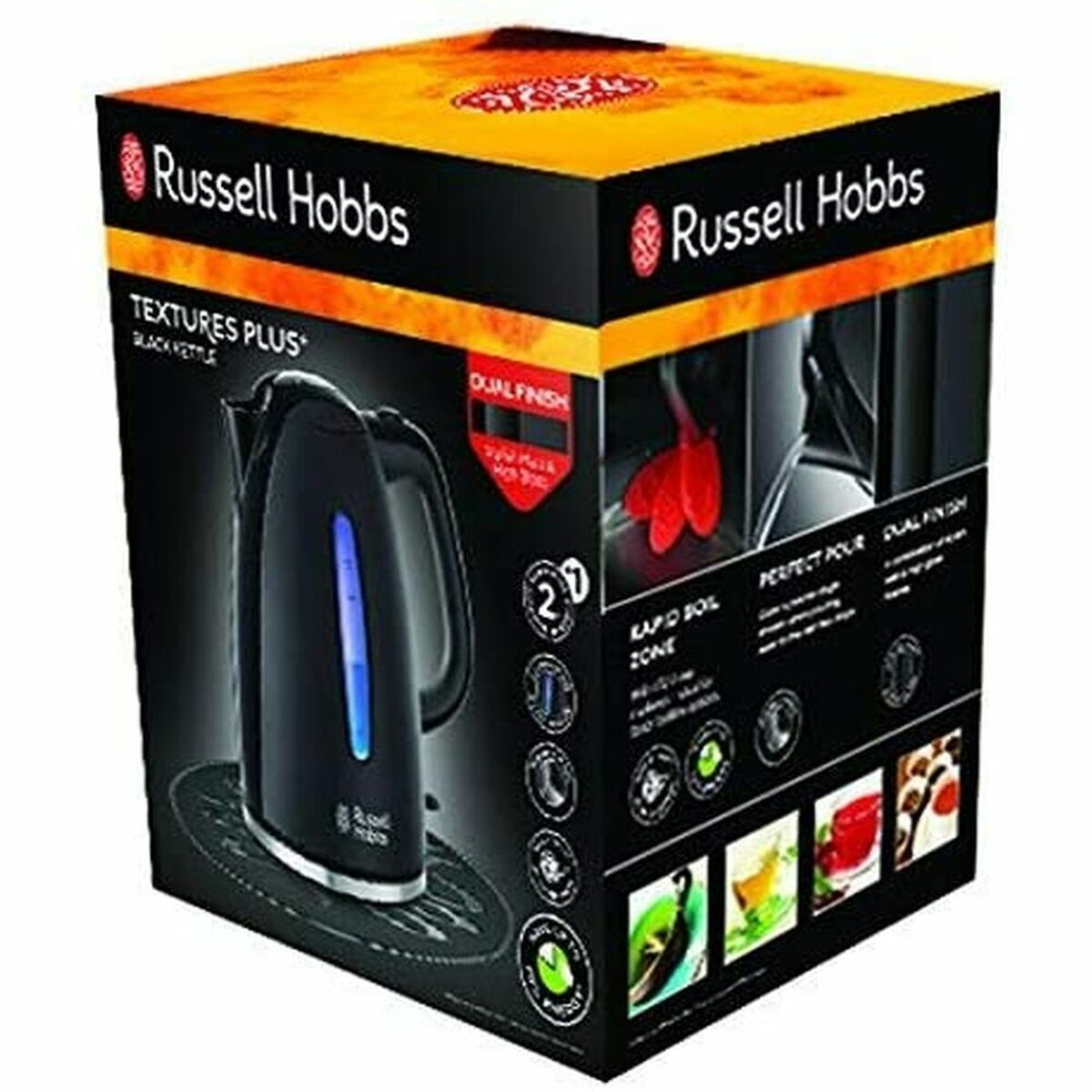 Wasserkocher Russell Hobbs Silberfarben 2200 W 1,7 L