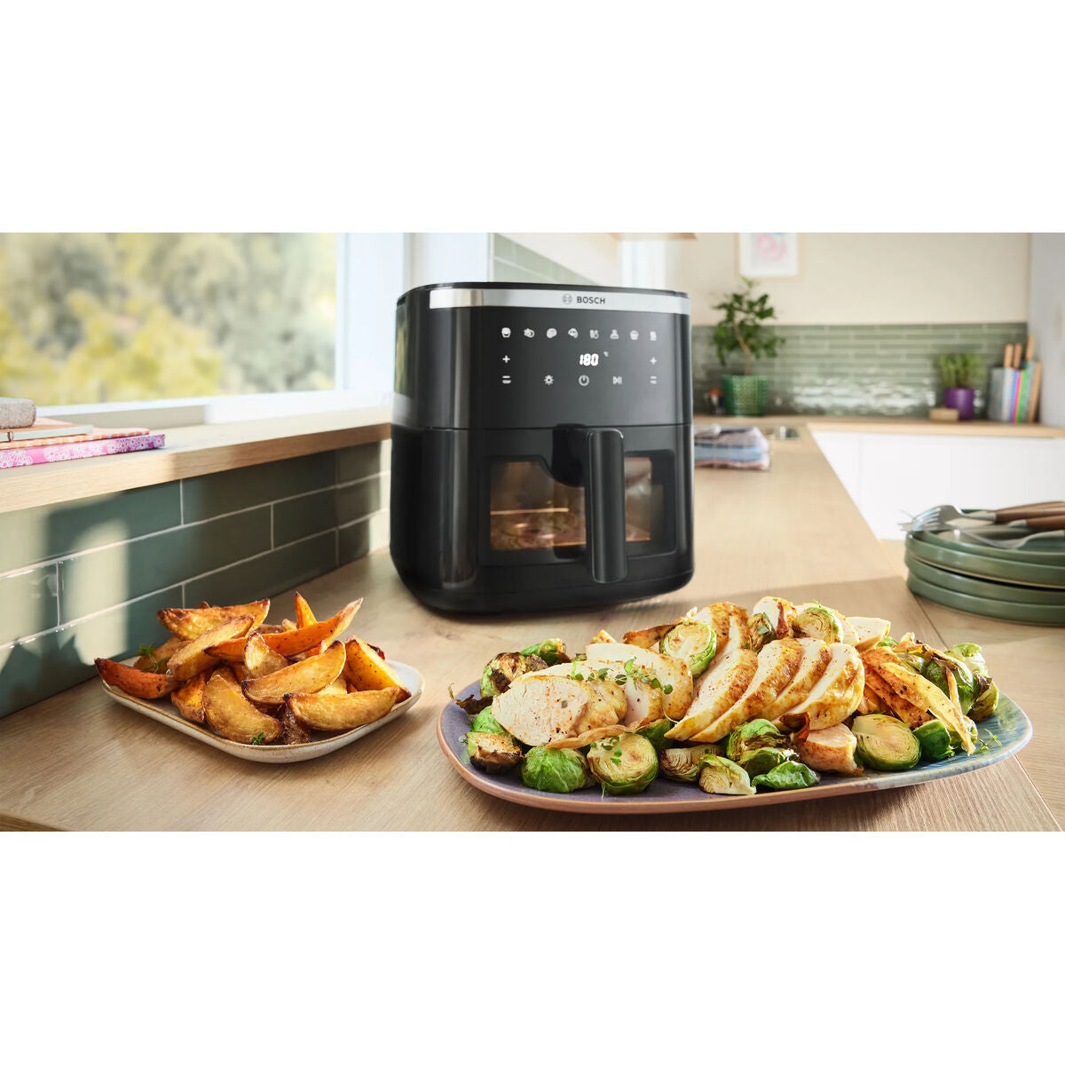 Heißluftfritteuse BOSCH MAF671B1 Schwarz 1800 W