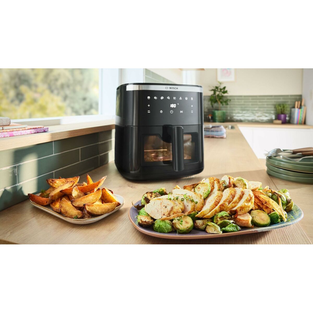Heißluftfritteuse BOSCH MAF671B1 Schwarz 1800 W