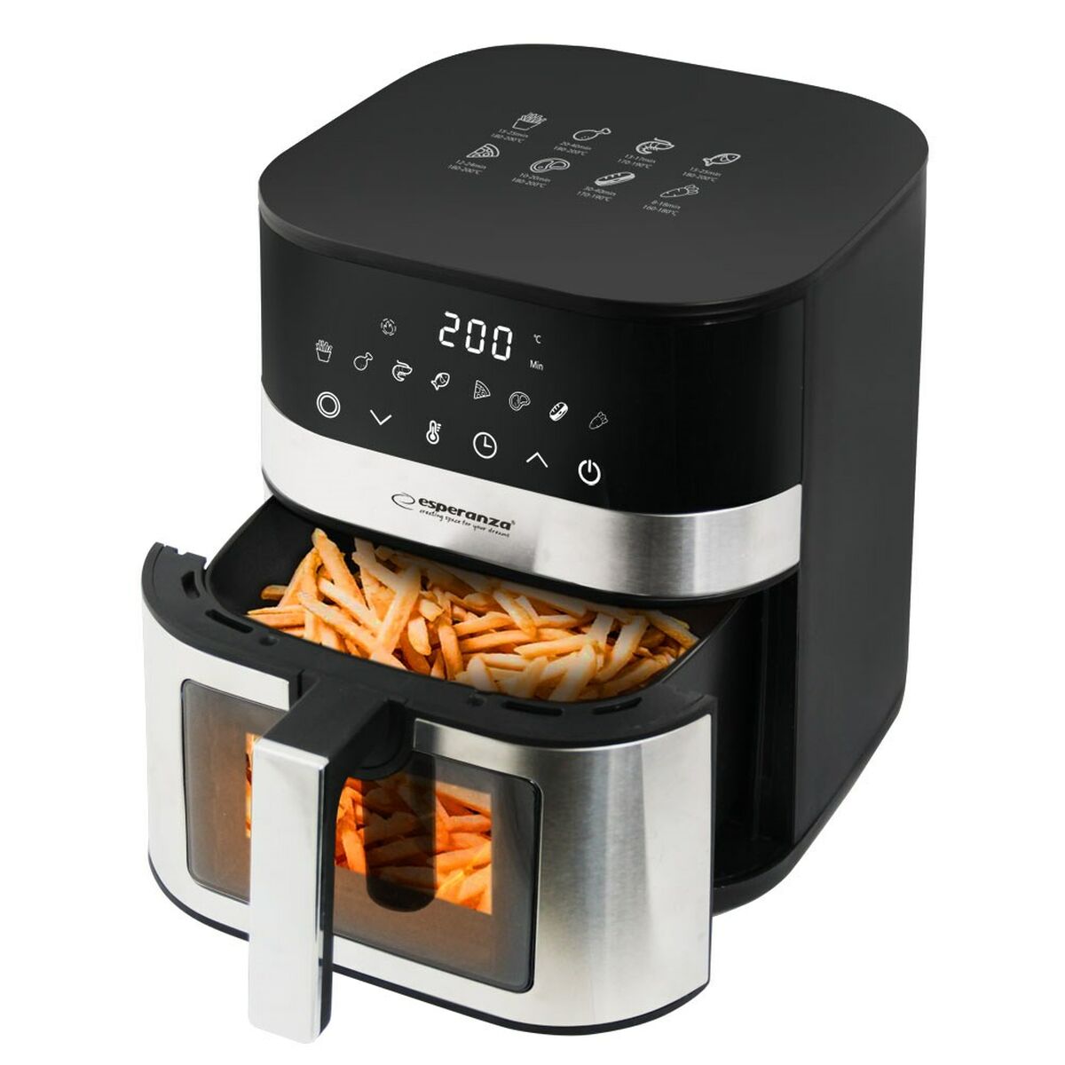 Heißluftfritteuse Esperanza EKA003 Schwarz 1400 W 5 L