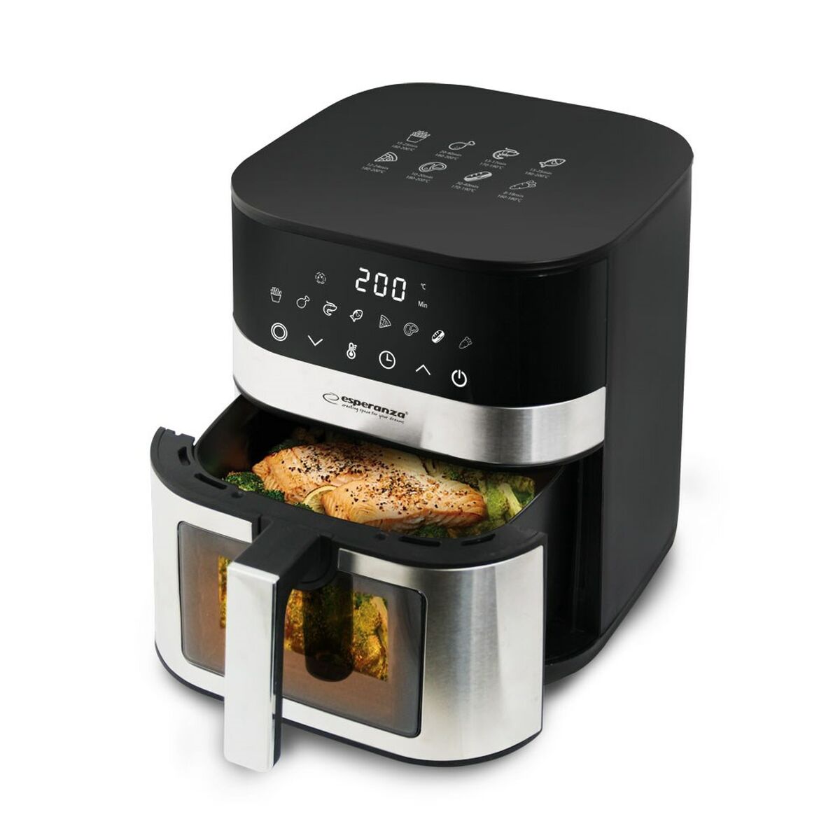 Heißluftfritteuse Esperanza EKA003 Schwarz 1400 W 5 L