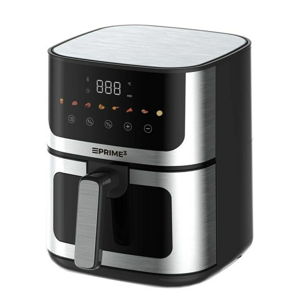 Heißluftfritteuse Prime3 SAF32 Schwarz Silberfarben 1400 W 4,5 L