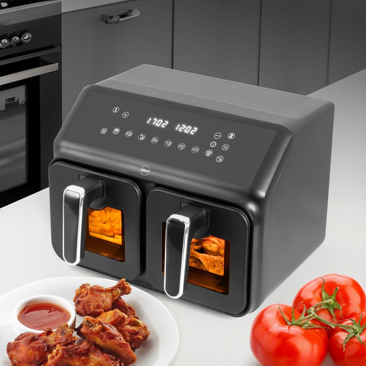 Heißluftfritteuse Eldom FR210 dualcrisp 8 L