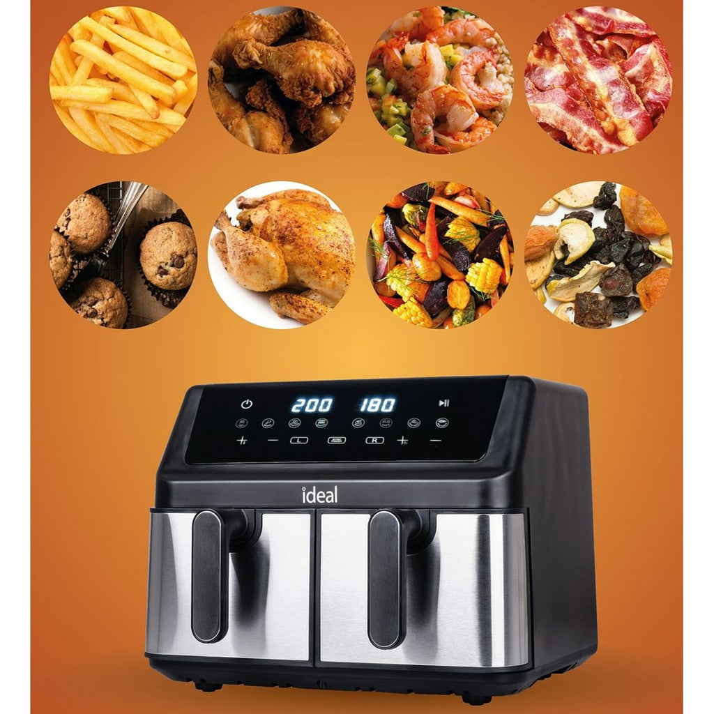 Heißluftfritteuse Eldom IK1500 dualcrisp Schwarz 2000 W 9 L
