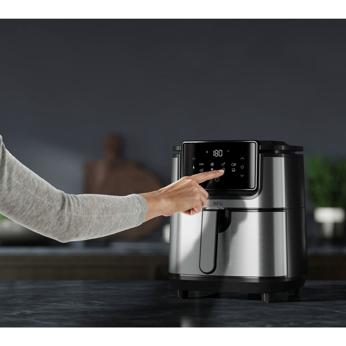Heißluftfritteuse AEG AF6-1-4ST Schwarz 1500 W 3,5 L