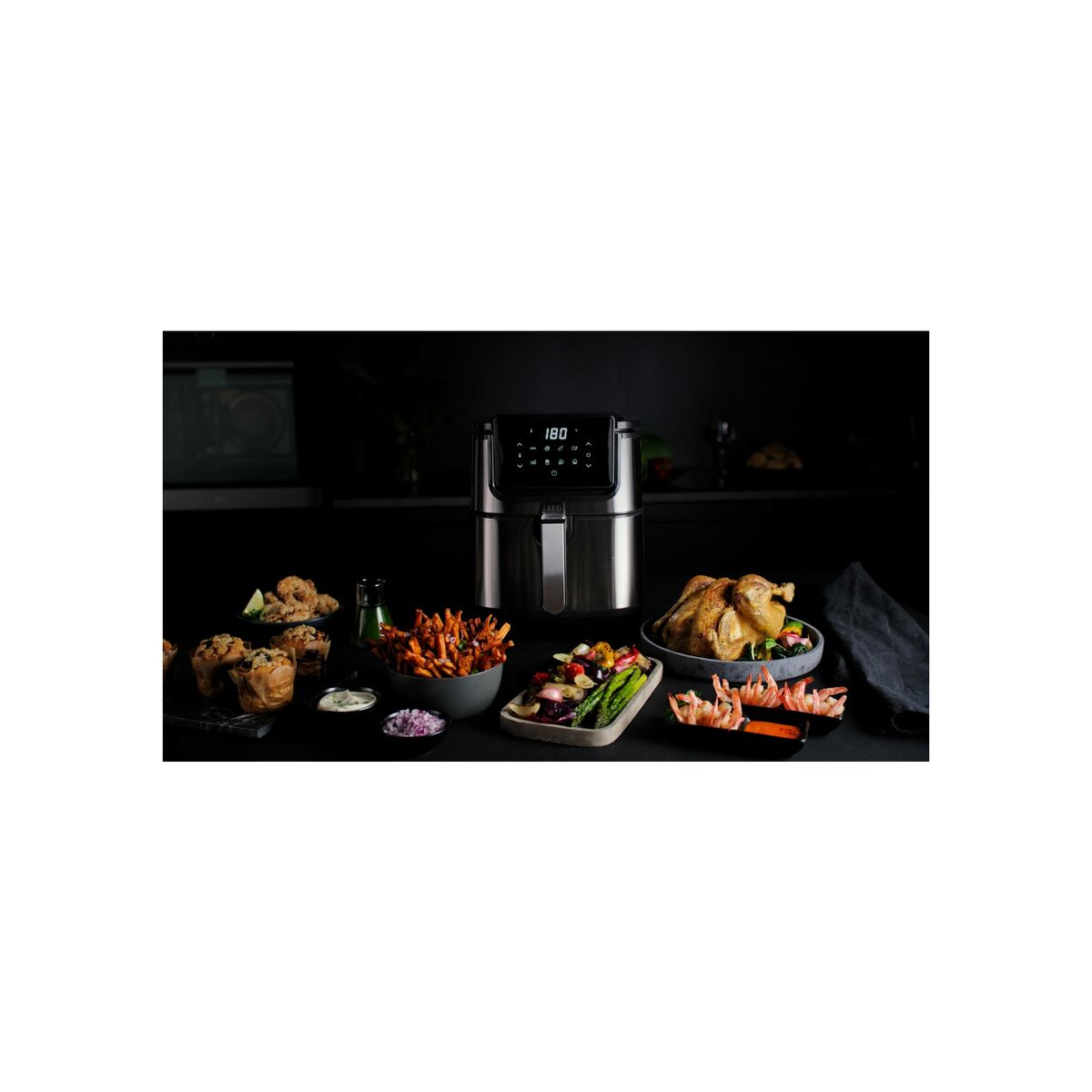 Heißluftfritteuse AEG AF6-1-4ST Schwarz 1500 W 3,5 L