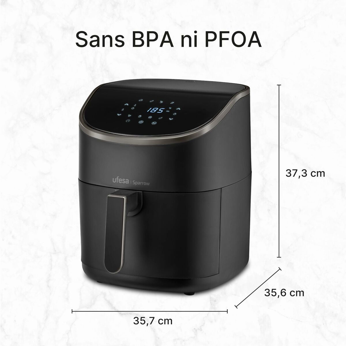 Heißluftfritteuse UFESA SPARROW Schwarz 6 L