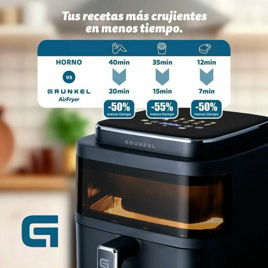 Heißluftfritteuse Grunkel Schwarz 1400 W 6 L