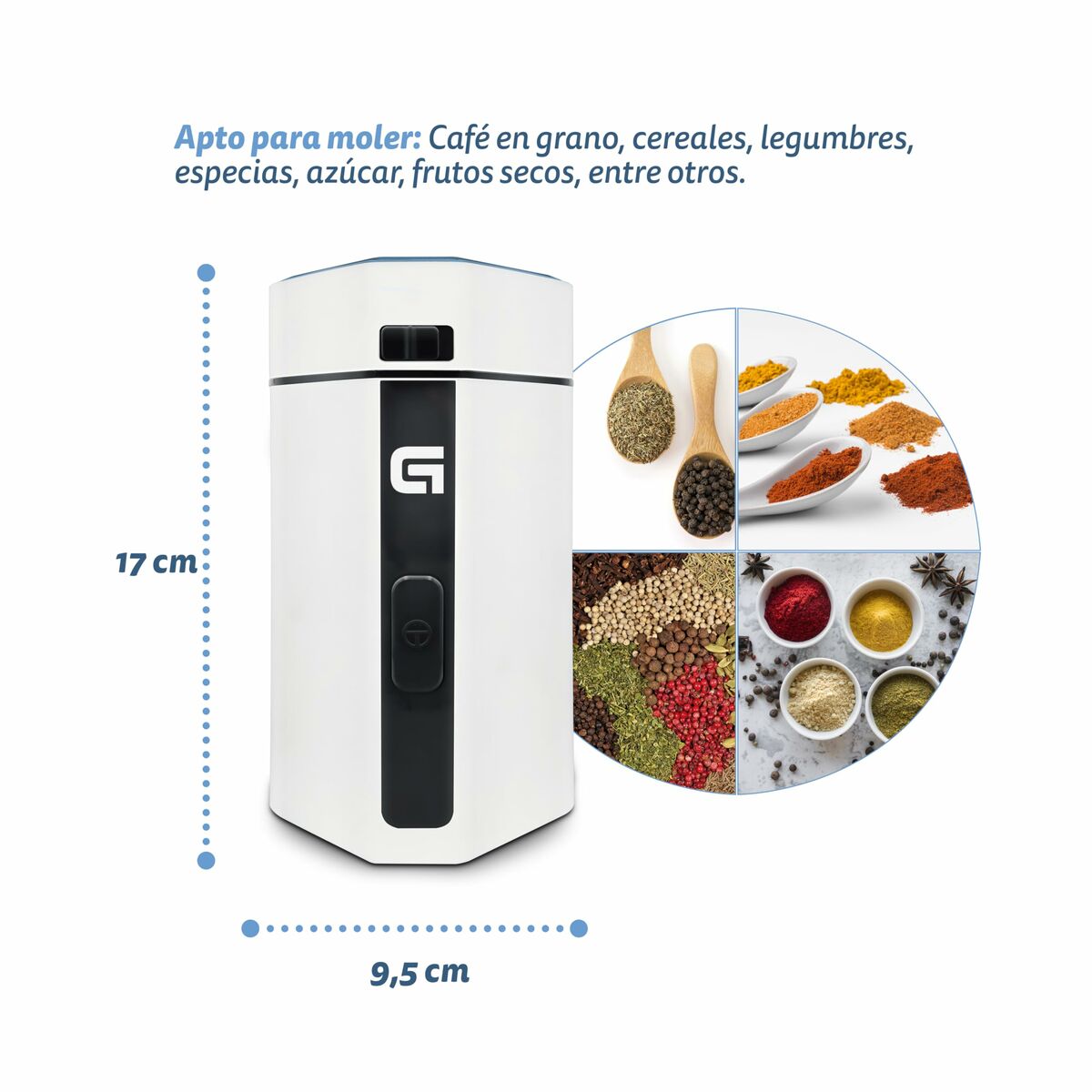 Zerkleinerer Grunkel Weiß 50 g