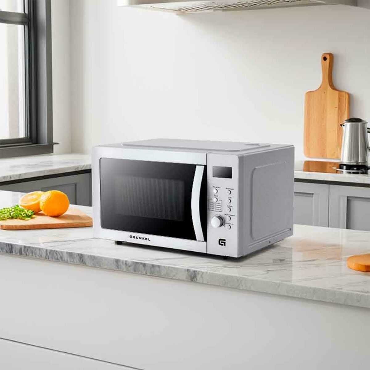 Heißluftfritteuse Grunkel Silberfarben 2200 W