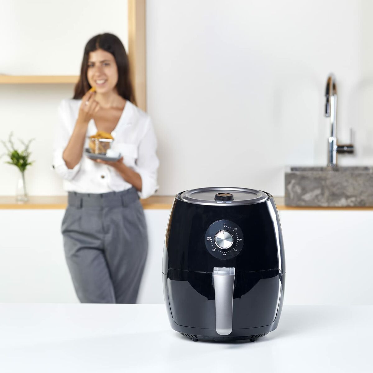 Heißluftfritteuse Black & Decker BXAF2500E Schwarz 1500 W 2,5 L