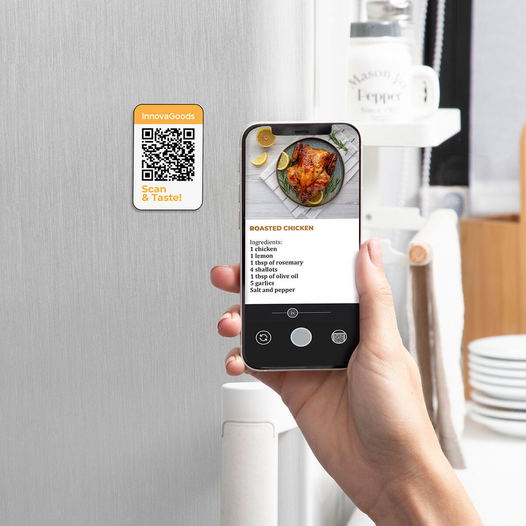 Heißluftfritteuse InnovaGoods Fryinn View 6500 Schwarz 1700 W 6,5 L Edelstahl