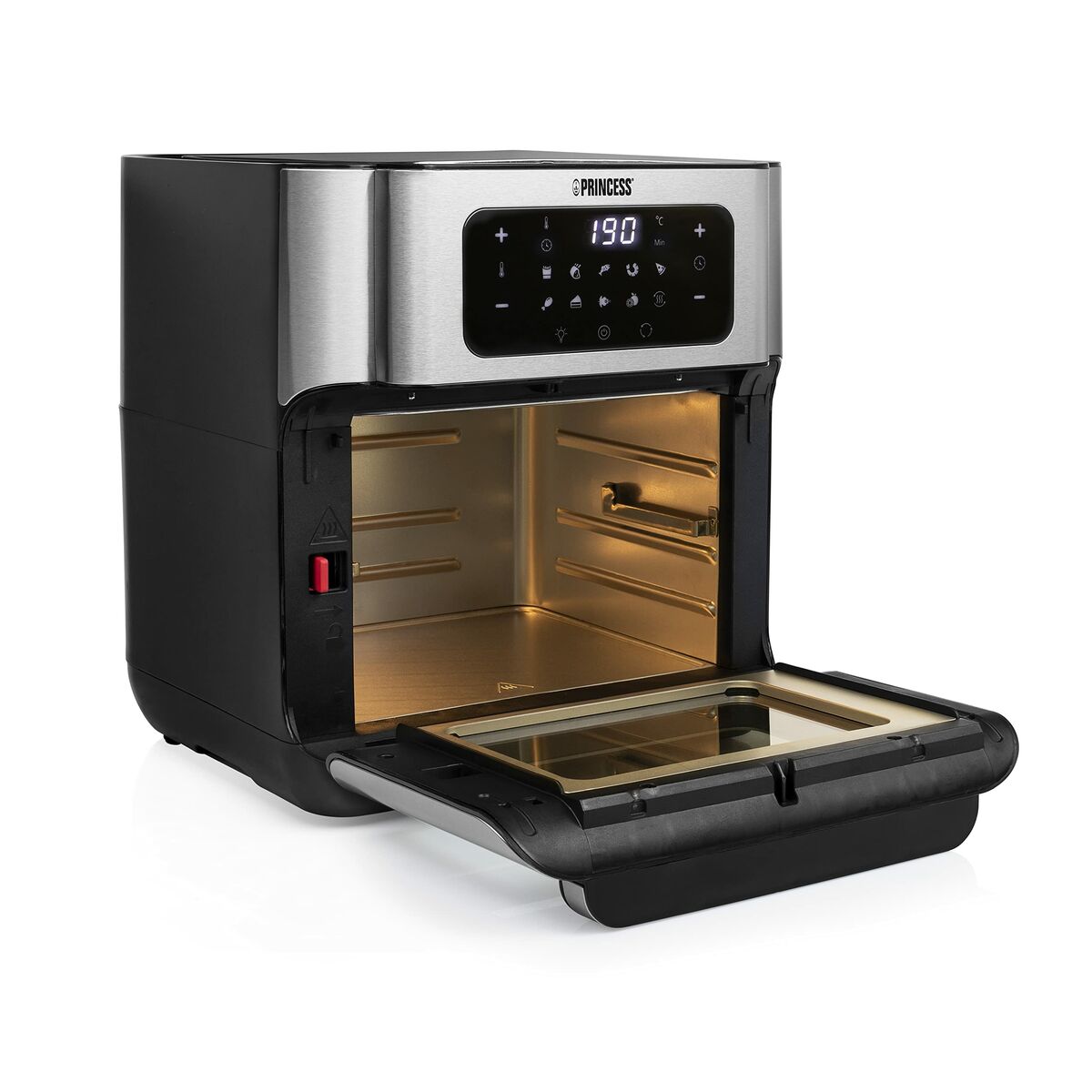 Heißluftfritteuse Princess 01.182065.01.001 1500 W 10 L Schwarz Silberfarben