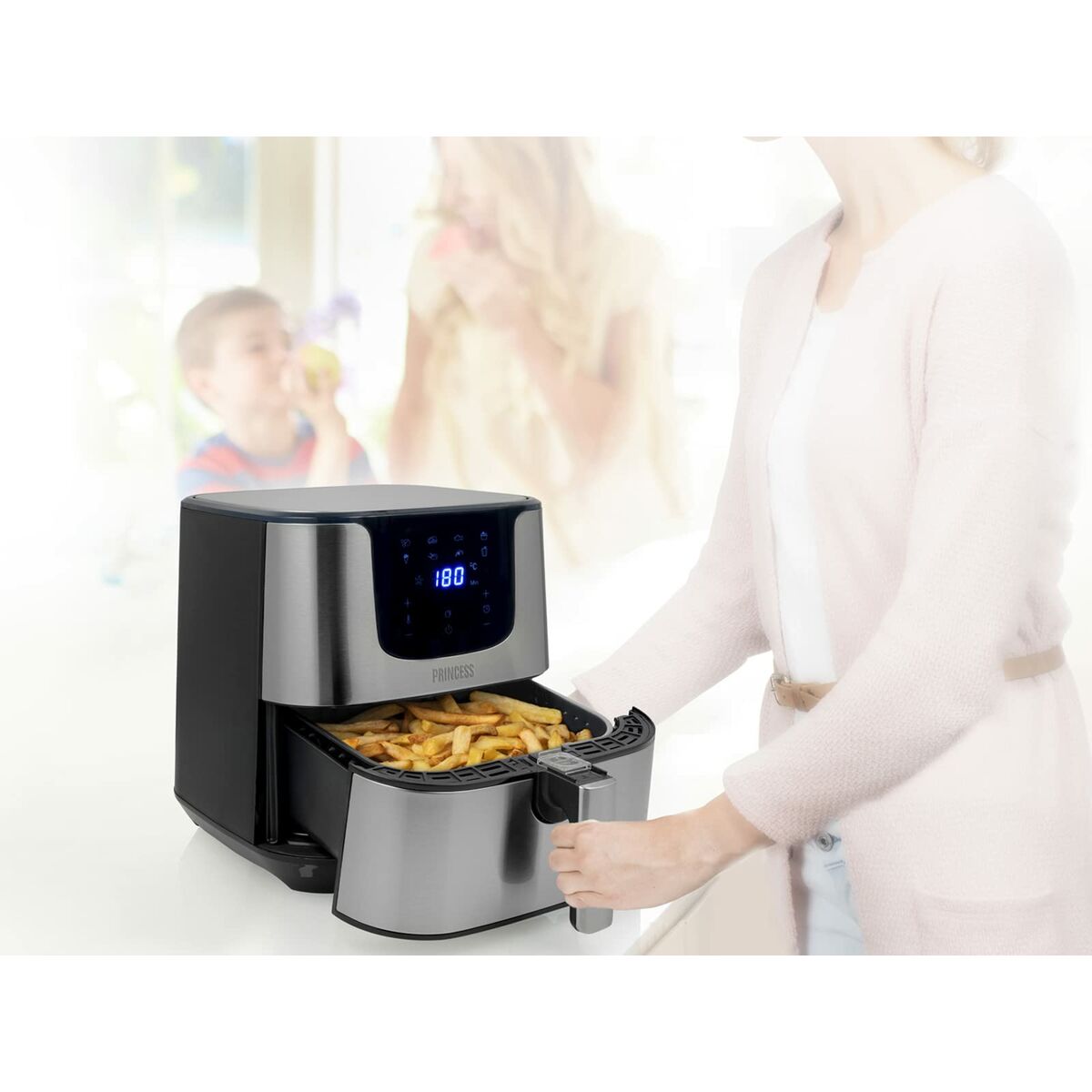 Heißluftfritteuse Princess 182060 1700 W 5,5 L Silberfarben