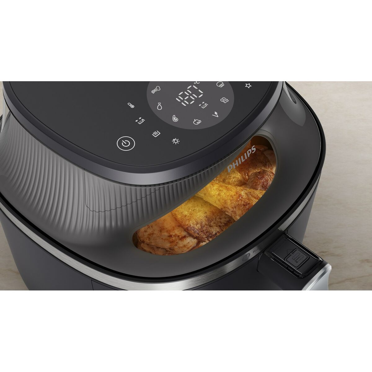 Heißluftfritteuse Philips NA342/00 Schwarz Gold 2000 W 1,4 Kg 7,2 L
