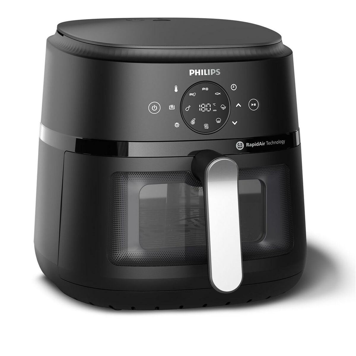 Heißluftfritteuse Philips HD9270/90 Schwarz Silberfarben 1700 W 6,2 L
