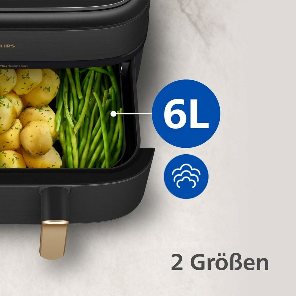 Heißluftfritteuse Philips NA552/00 Schwarz 2750 W 9 L 1,4 Kg