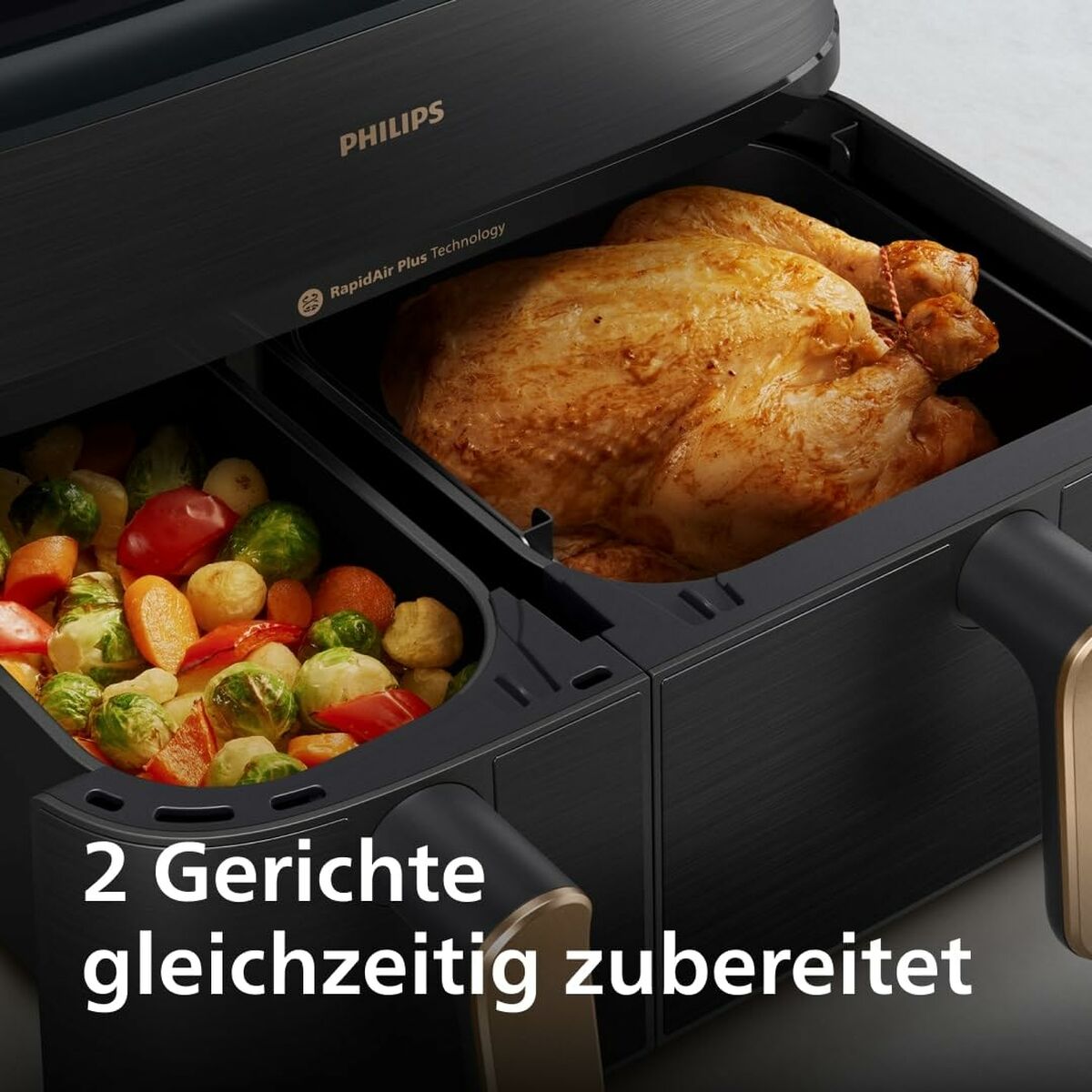Heißluftfritteuse Philips NA552/00 Schwarz 2750 W 9 L 1,4 Kg