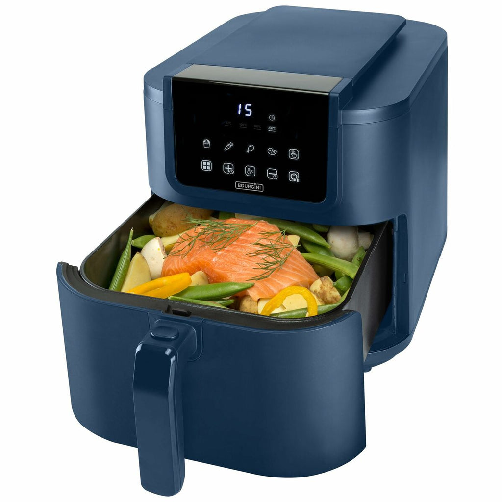 Heißluftfritteuse Bourgini 184176     AZUL Schwarz 8 L