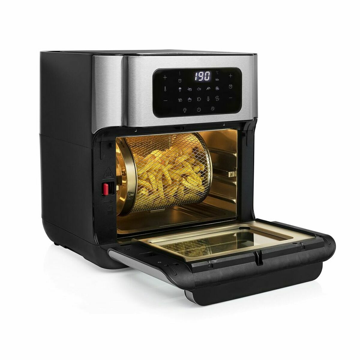 Heißluftfritteuse Princess 01.182065.01.001 1500 W 10 L Schwarz Silberfarben