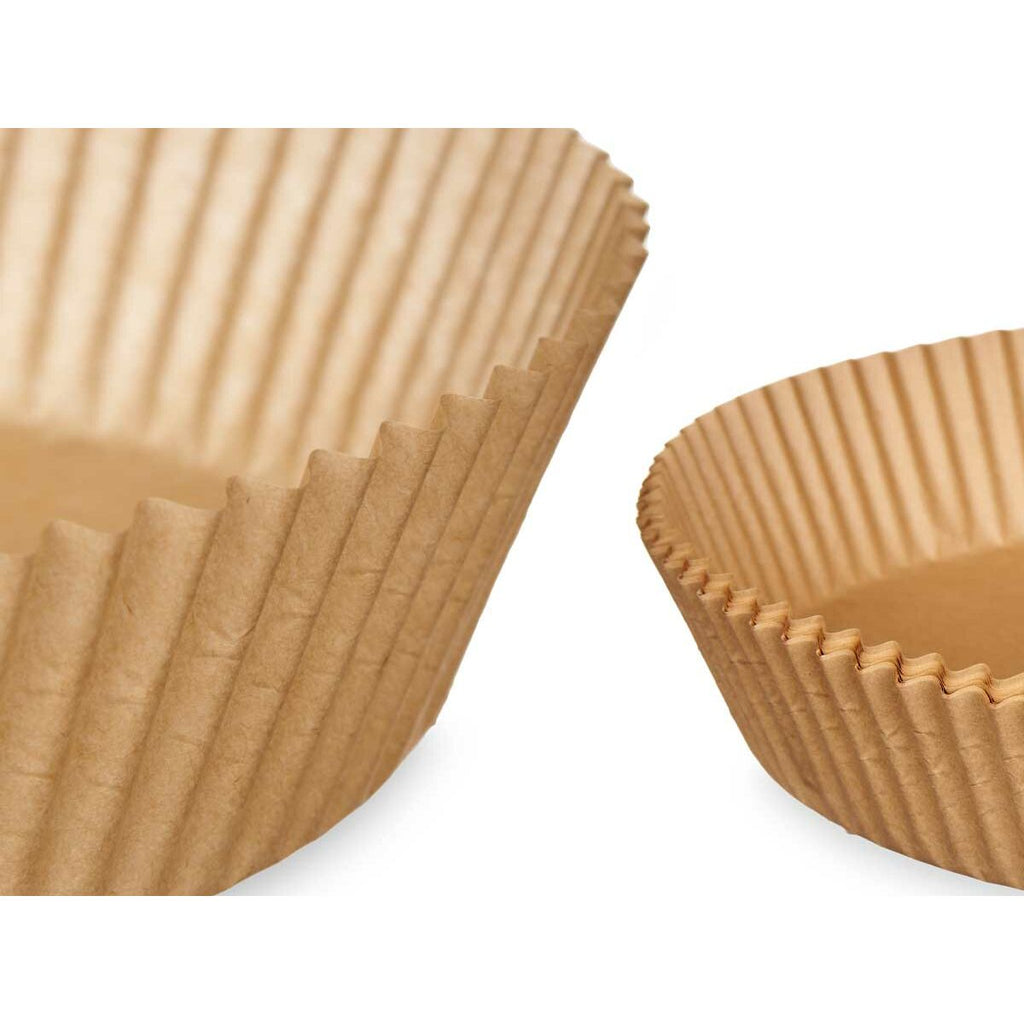 Papier für Heißluftfritteuse Kinvara 23HD062104 23,5 x 23,5 x 4 cm Satz rund 20 Stücke (24 Stück)